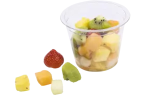 Fruitsalade luxe (fijn) tray 9x100gr
